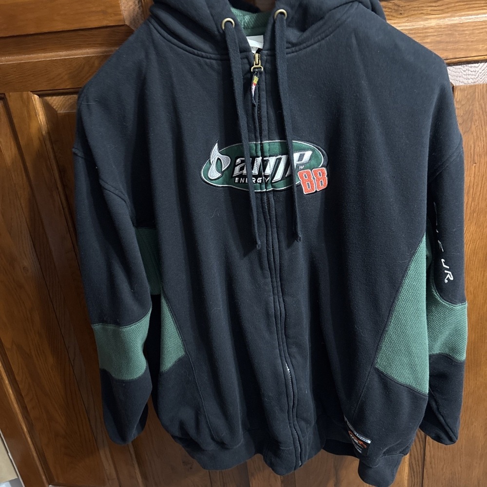 Y2K XL Dale Earnhardt‎ Jr #88 AMP Energy Chase Authentics NASCAR Zip Jacket